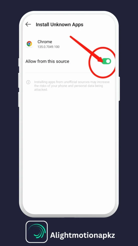 AM MOD APK Download Allows from unknown sources