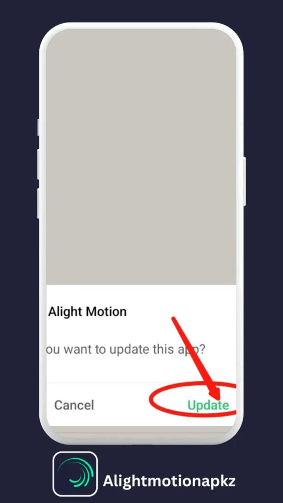 Alight Motion Pro APK Installation button