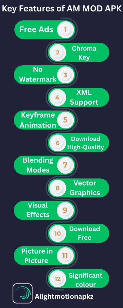 Alight Motion MOD APK Infographic