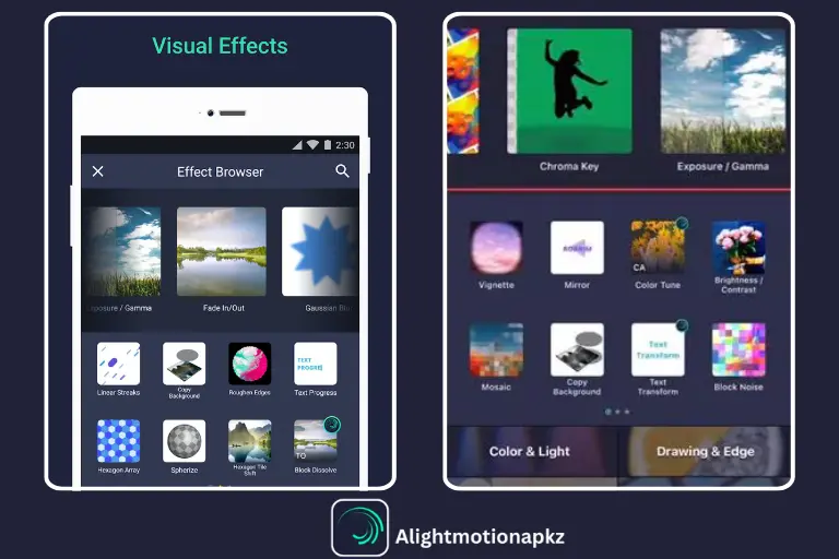 Alight Motion Premium APK Feature Visual Effects