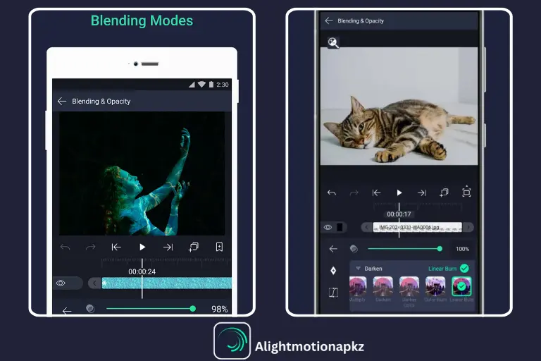 AM Pro APK Feature Blending Mode