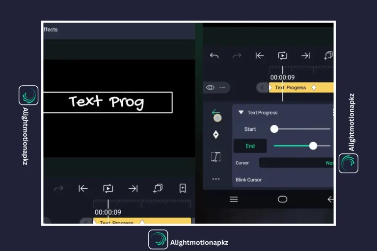 Add text on Alight Motion APK Image