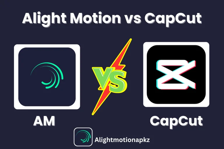 Alight motion vs CapCut comparison set feature image of post