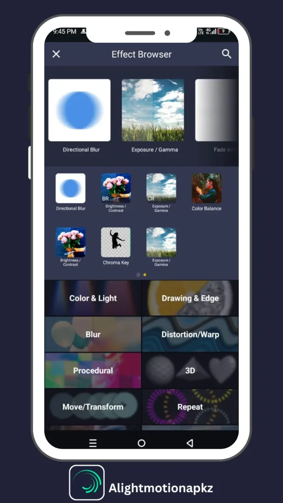 Alight Motion Feature Effects Image