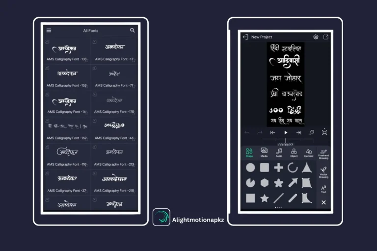 How to Add Stylish Hindi Fonts in Alight Motion? of screenshot