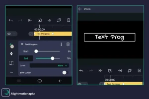 AI Auto-Text Captioning feature in alight motion