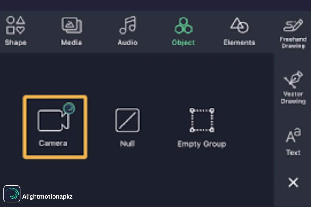 Dynamic Camera in alight motion